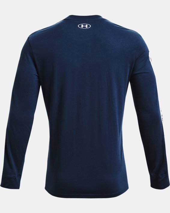Camiseta de manga larga UA Camo Boxed Sportstyle para hombre, Blue, pdpMainDesktop image number 5